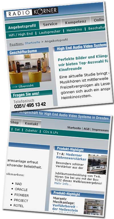 Screenshots Radio Körner